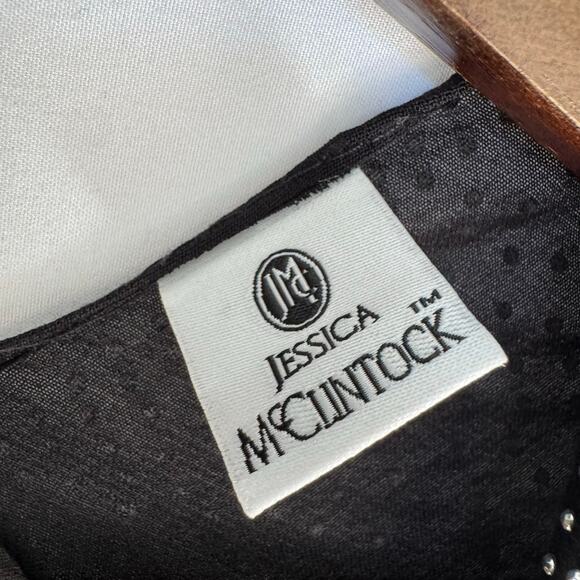 Jessica McClintock Women’s OS Sheer Kimono Cover Up Black Rhinestone Studded - Picture 3 of 11